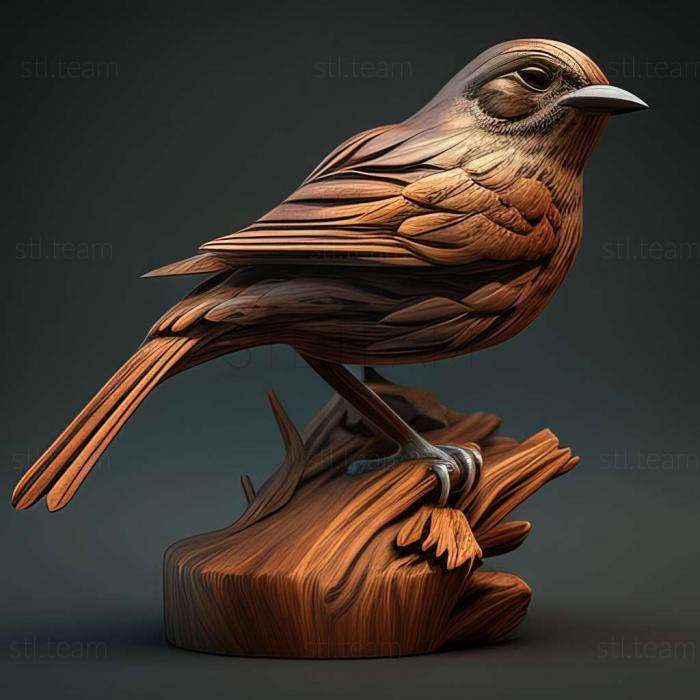 3D model sparrow (STL)